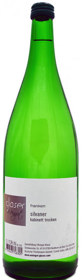 2023 SILVANER trocken 1,0 L - Weingut Glaser