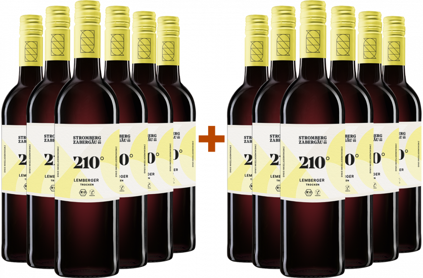 6+6 Paket - 210° Erkundung Lemberger BIO Bio - Weingärtner Stromberg-Zabergäu