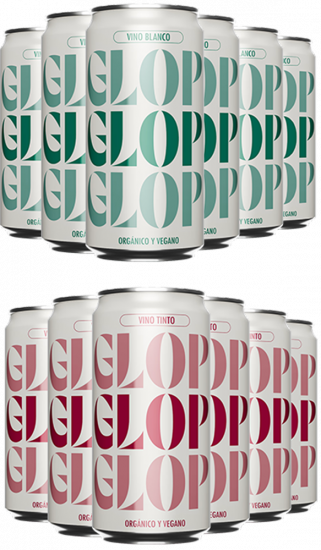 Aktionpaket 6 Glop Wine Red + 6 Glop Wine White  Cataluña DO Bio - Glop Wines