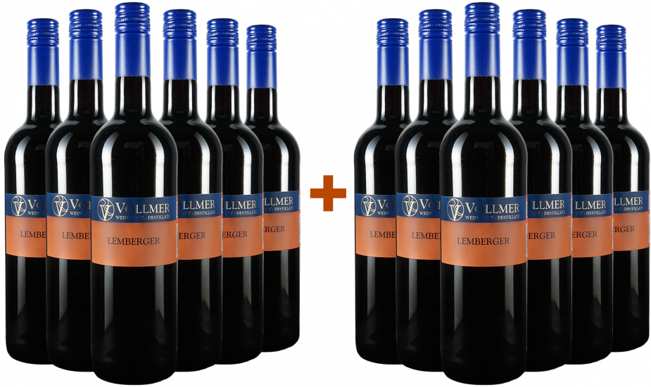 6+6 Paket Lemberger halbtrocken - Weingut Roland Vollmer