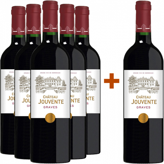5+1 Paket 2015 Graves Rouge - Château Jouvente