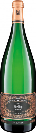 2015 Wegeler Riesling Qualitätswein   VDP.GW feinherb 1,0 L - Weingüter Wegeler Oestrich