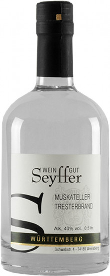 Tresterfeinbrand Muskateller 0,5 L - Weingut Seyffer