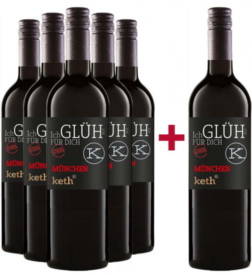 5+1 Paket Glühwein MÜNCHEN rot - Weingut Matthias Keth