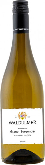 2025 Pfarrberg Grauer Burgunder Kabinett trocken - Waldulmer Winzergenossenschaft