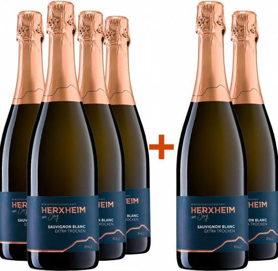 4+2 Paket Sauvignon Blanc Sekt - Winzergenossenschaft Herxheim am Berg