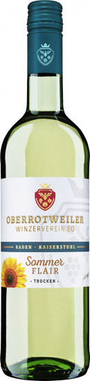 2024 Sommerflair Weißwein-Cuvée, 0,75 L, Region Kaiserstuhl, Baden trocken - Oberrotweiler Winzerverein