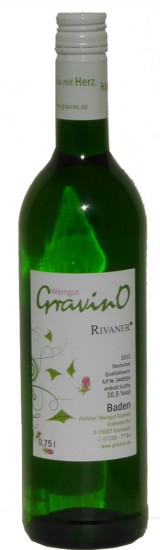 2013 Rivaner QbA - Weingut GravinO
