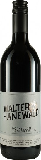 2019 Dornfelder trocken - Weingut Walter Hanewald