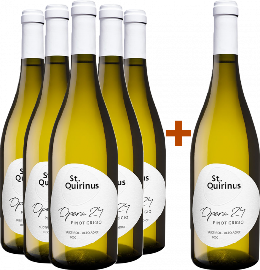 5+1 Paket Opera 24 Pinot Grigio Alto Adige DOC - St. Quirinus