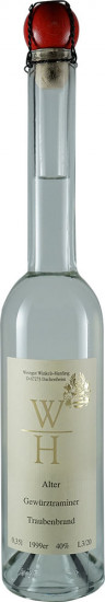 1999 Alter Gewürztraminer Traubenbrand, 0,35 L - Weingut Winkels-Herding