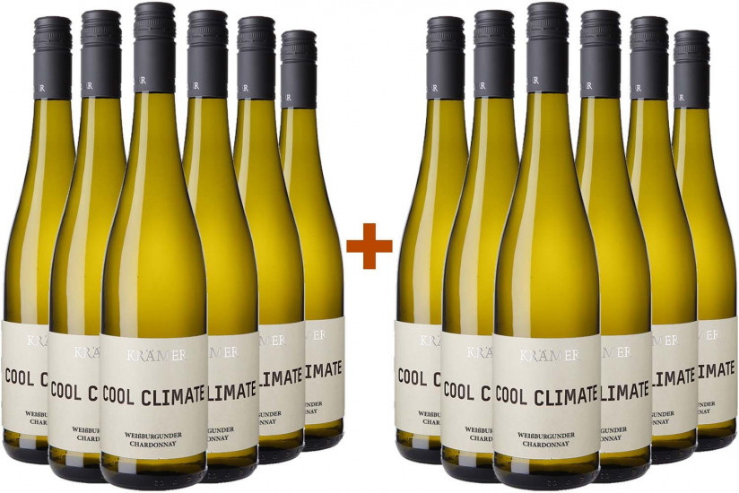 6+6 Paket Cool Climate Weißburgunder-Chardonnay - Weingut Krämer