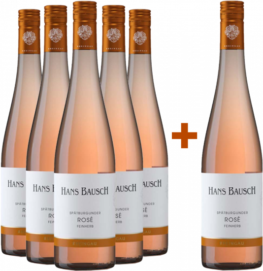 5+1 Paket Rheingau Spätburgunder Rosé feinherb - Weingut Hans Bausch
