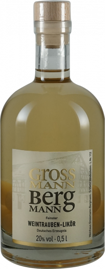 Weintraubenlikör weiß 0,5 L - Weingut Grossmann-Bergmann