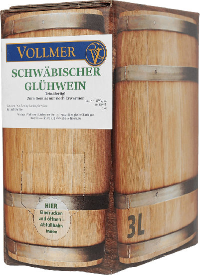 Schwäbischer Glühwein weiß 3L Bag-in-Box Weinschlauch 3,0 L - Weingut Roland Vollmer