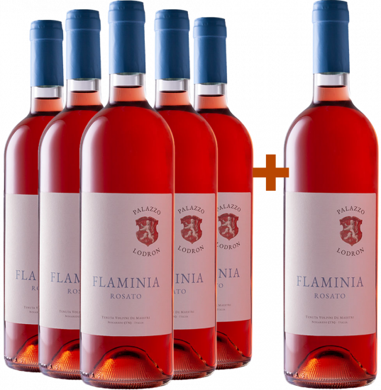 5+1 Paket Flaminia Rosato Vigneti delle Dolomiti IGP - Palazzo Lodron