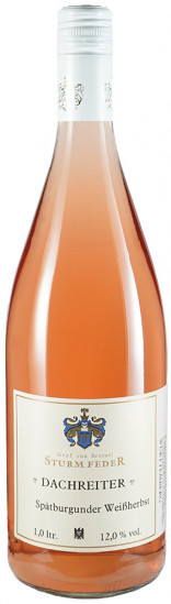 2024 Dachreiter Spätburgunder Weißherbst halbtrocken 1,0 L - Weingut Graf von Bentzel-Sturmfeder