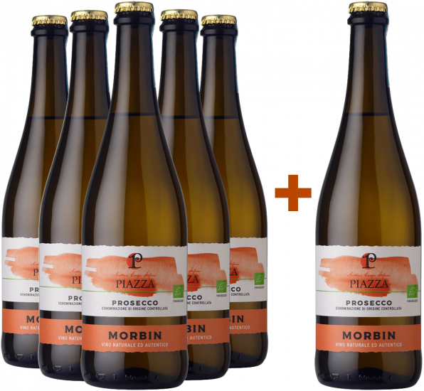 5+1 Frizzante col fondo Prosecco DOC Bio - Azienda Agricola Piazza