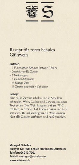 2021 DAS ORIGINAL Glühwein-Set zum Selbermachen für roten Glühwein süß - Weingut Schales