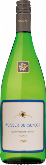 2024 Weißer Burgunder Dt. QW *QW* trocken 1,0 L - Winzergenossenschaft Königschaffhausen-Kiechlinsbergen