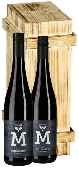 2018 Einzigartig Rotwein Cuvée inkl. 2er Holzkiste 