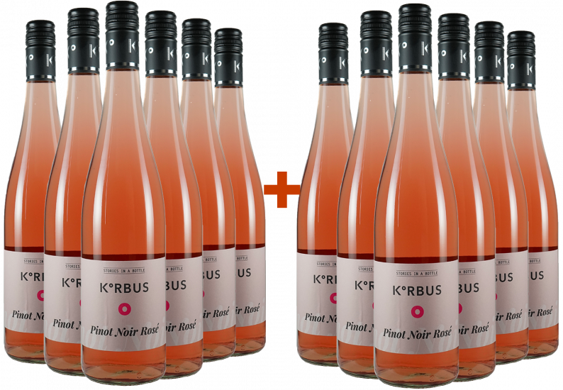 6+6 Paket Pinot Noir Rosé - Korbus Wine
