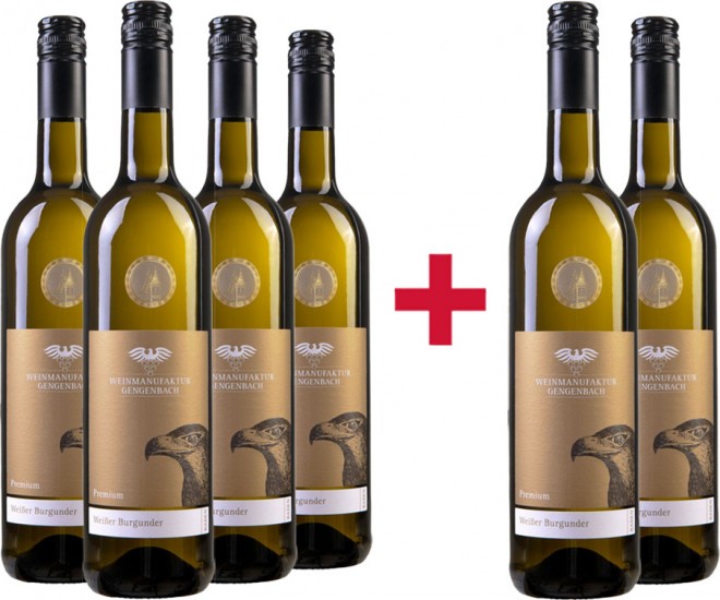 4+2 Weißer Burgunder Premium Paket trocken - Weinmanufaktur Gengenbach