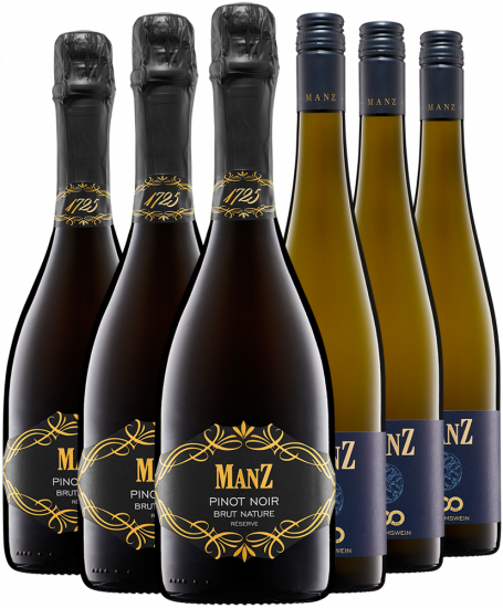 Jubiläumspaket mit Sekt und Wein - Weingut Manz