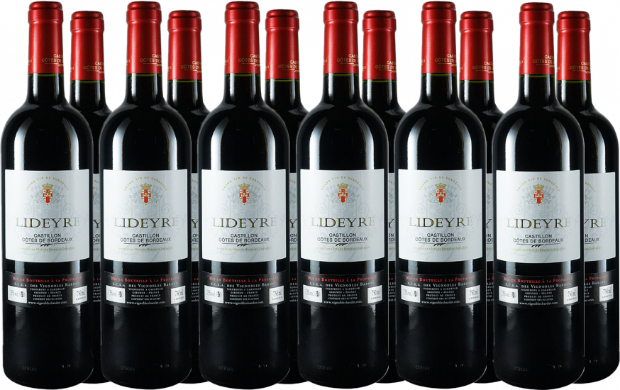 Rabattiertes Paket Lideyre Castillon Côtes de Bordeaux AOP - Maison Bardet