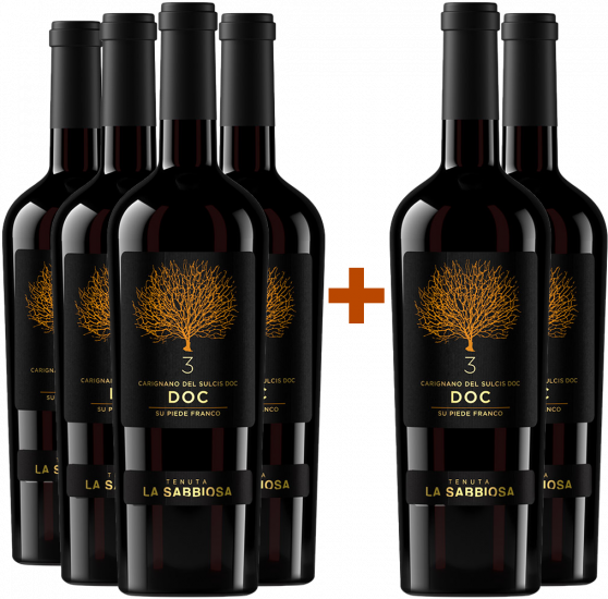 4+2 Paket Carignano del Sulcis DOC - Biomar Cooperativa Agricola