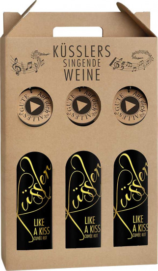 2024 Singender Geburtstagswein im 3er-Geschenkkarton weiß trocken - Winzerhof Küssler