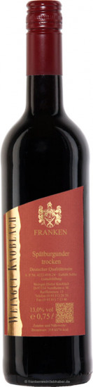 2023 Spätburgunder trocken - Weingut Knoblach