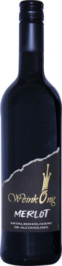 Merlot - entalkoholisierter Wein, Alkoholfrei halbtrocken - Weinkellerei Weinkönig
