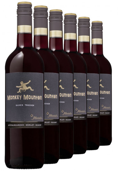 2020 Monkey Mountain Spätburgunder & Merlot & Regent trocken QbA (6 Flaschen) - Affentaler Winzer
