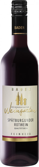 2022 Weinmanufaktur Weingarten Spätburgunder Rotwein Tradition halbtrocken - Weinmanufaktur Weingarten