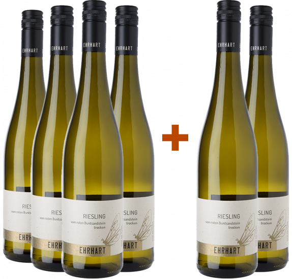 4+2 Ehrhart Riesling vom Buntsandstein Bio - Weingut Ehrhart