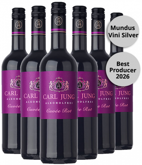 Cuvée Rot Entalkoholisierter Wein (6 Flaschen) - Carl Jung