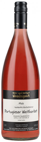 2024 Nußdorfer Bischofskreuz Portugieser Weißherbst lieblich 1,0 L - Wein- und Sektgut Wambsganß