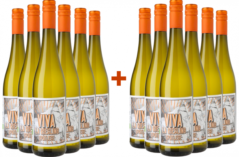 6+6 Paket Viva la Riesling Spätlese BIO Bio - Weingut Hamm