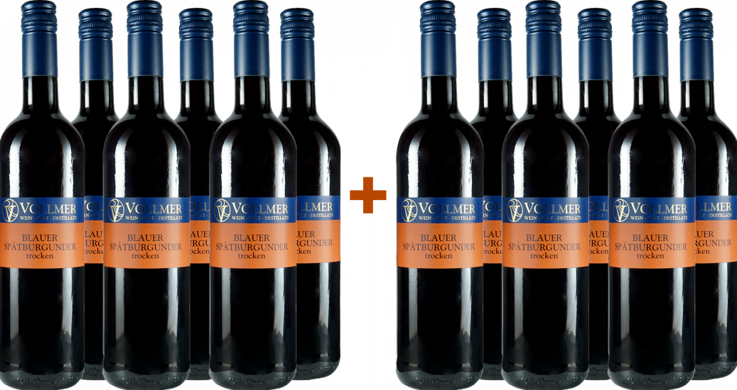 6+6 Paket Blauer Spätburgunder trocken - Weingut Roland Vollmer