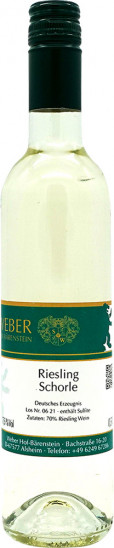 2021 Riesling Schorle 0,5 L - Weingut Weber Hof-Bärenstein