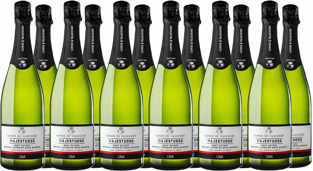 Aktionspaket Majestuoso Nature Gran Reserva Guarda Superior Cava DO - Cava Conde de Valicourt