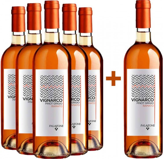5+1 Paket Vignarco Ramato Pinot Grigio Umbria IGP - Palazzone