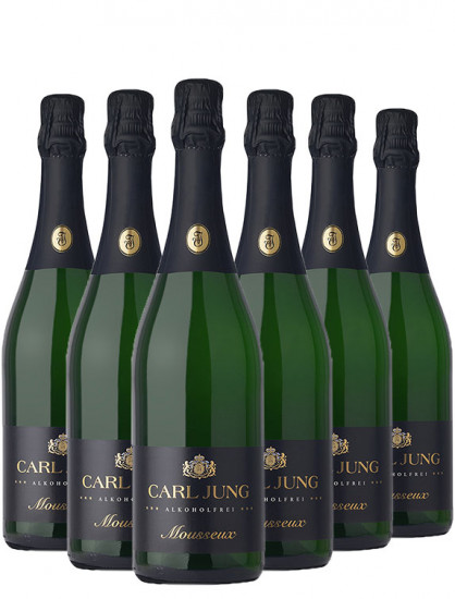 Mousseux SEKT schäumendes Getränk aus entalkoholisiertem Wein (6 Flaschen) - Carl Jung