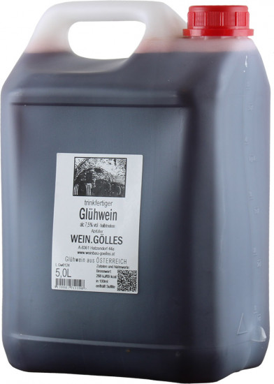 Glühwein halbtrocken 5,0 L - Wein.Gölles