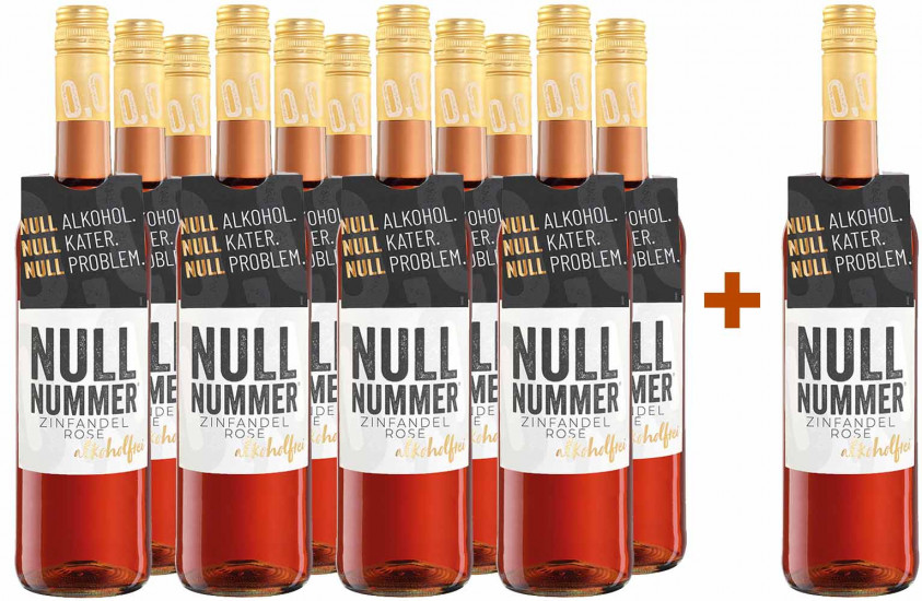 11+1 Paket NULLNUMMER entalkoholisierter Zinfandel Rosé - Weinkellerei Einig-Zenzen