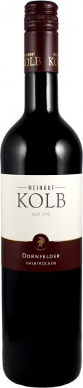 2018 Dornfelder halbtrocken - Weingut Kolb