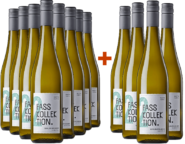 8+4 Paket Kaiserstuhl Grauburgunder trocken - Weingut Fasskollektion