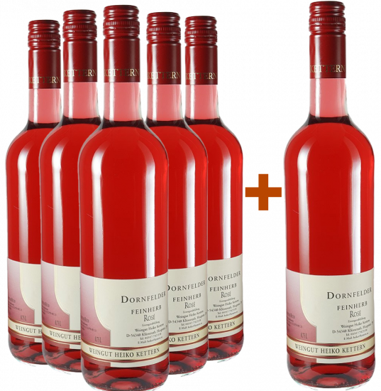 5+1 Dornfelder rosé  feinherb - Weingut Heiko Kettern