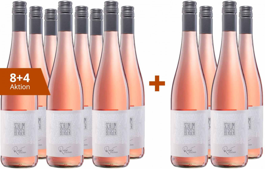 8+4 Rosé-Paket trocken - Weingut Schlumberger
